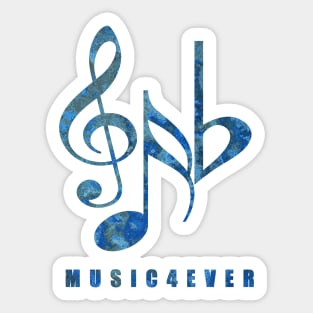 MUSIC4EVER Treble Clef Music Notes Sticker